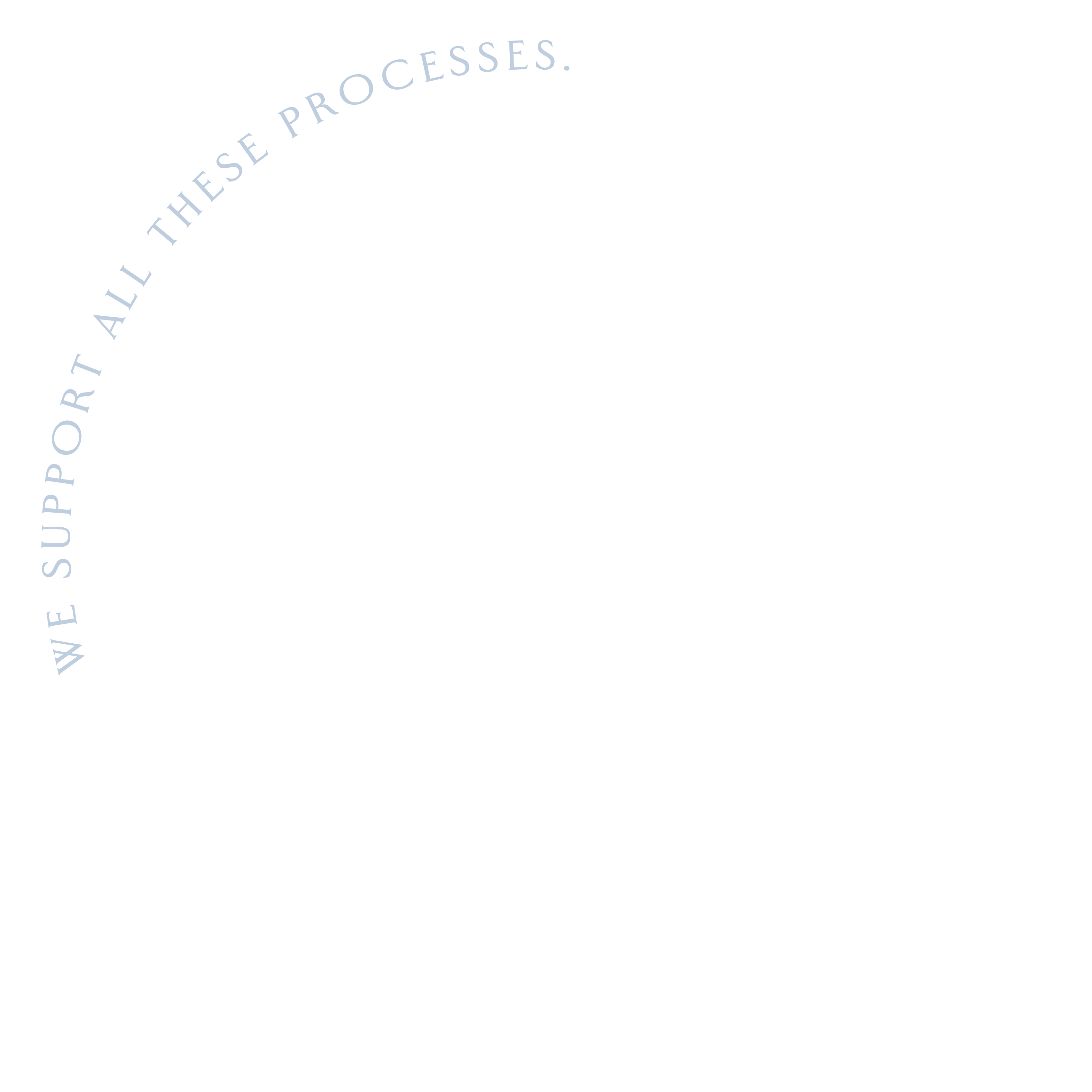 We support all these processes.